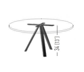 Подстолье металлическое Norman 3-Pod