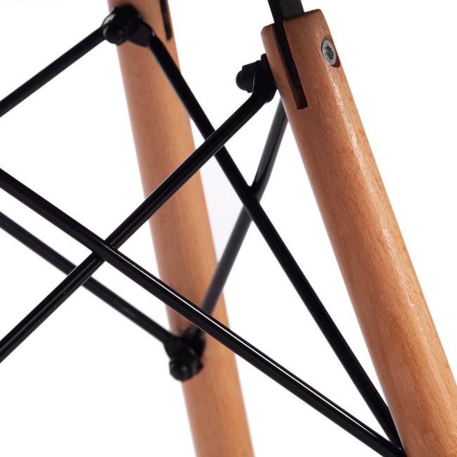 Стул STUTTGART (mod. 74) / 1 шт. в упаковке вельвет/дерево береза / металл, 50 х 47 х 73 см, серый (HLR 24)/натуральный серый (HLR 24)/натуральный вельвет/дерево береза / металл