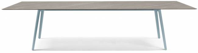 Стол ламинированный Squid голубой, камень 2990х1200х730 мм