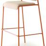 Стул барный с обивкой Lisa Waterproof терракотовый, песок 500х500х990 мм Стул барный с обивкой Lisa Waterproof терракотовый, песок 500х500х990 мм
