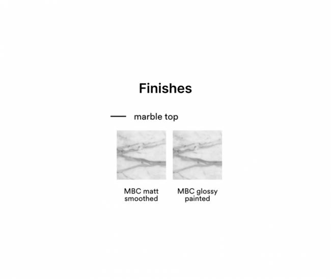 Столешница мраморная Bianco Carrara белый глянцевый мрамор Ø700х20 мм