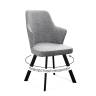 Стул DikLine 235 поворотный, NS10 GREY, ножки черные
