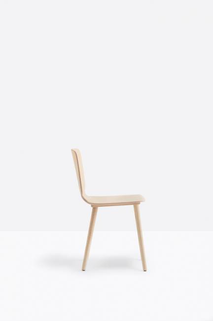 Стул деревянный Babila беленый ясень 440х525х790 мм