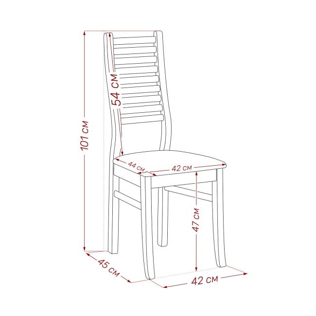 Стул Leset Кентукки Венге Белый Венге