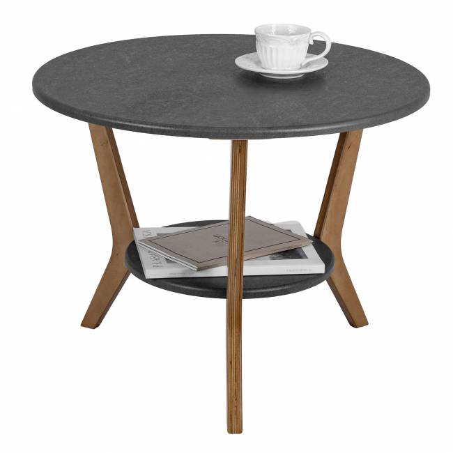 Стол журнальный BeautyStyle 13 серый бетон/бук