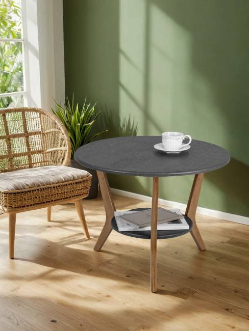 Стол журнальный BeautyStyle 13 серый бетон/бук