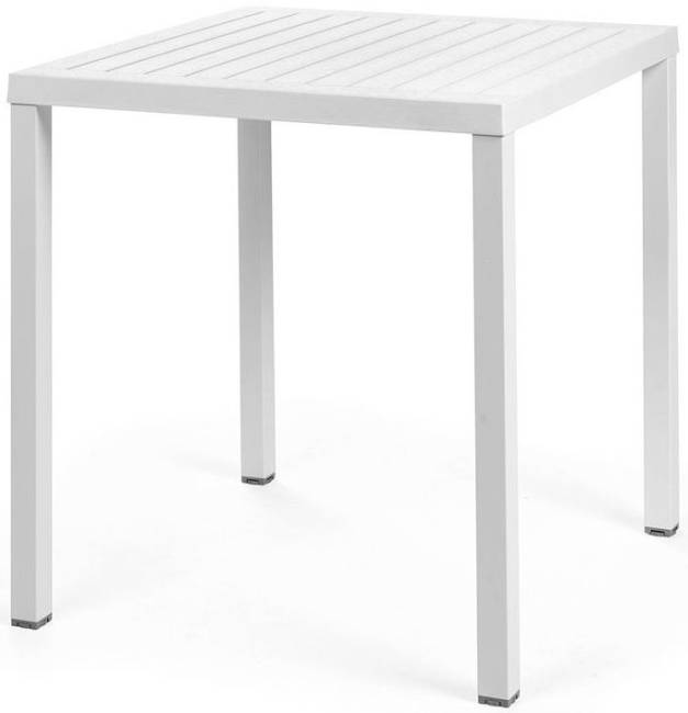 Стол пластиковый обеденный Cube 70 белый 700х700х750 мм