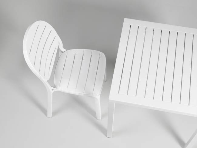 Стол пластиковый обеденный Cube 70 белый 700х700х750 мм