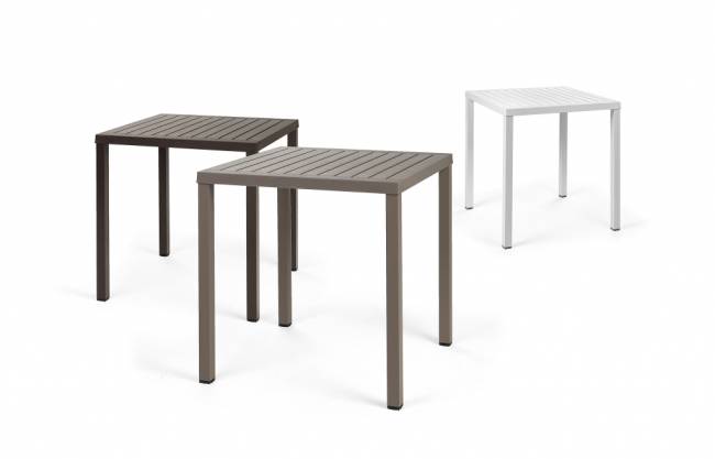 Стол пластиковый обеденный Cube 70 белый 700х700х750 мм