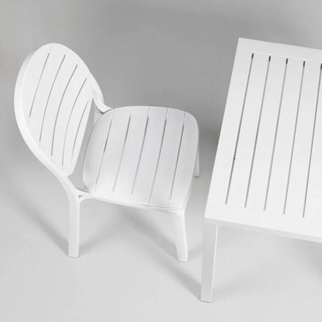 Стол пластиковый обеденный Cube 70 белый 700х700х750 мм