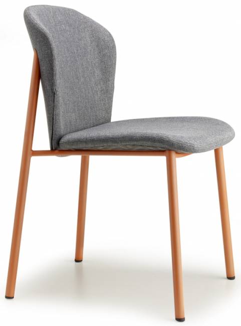 Стул с обивкой Finn терракотовый, серый 480х530х780 мм