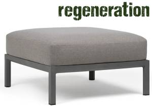 Пуф пластиковый с подушкой Maximo Pouf базальт, лава 825х825х455 мм