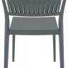 Стул пластиковый Portofino темно-серый 520х560х830 мм