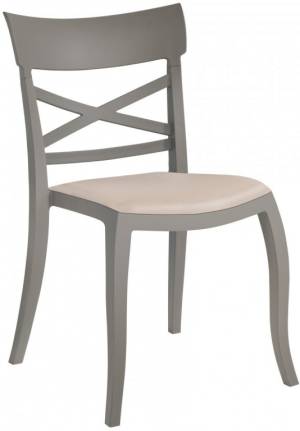 Стул пластиковый с обивкой XSera-S Soft 490х550х840 мм