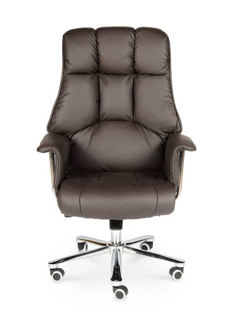 Кресло офисное / Президент / темно-коричневая кожа
