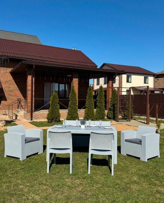 Обеденный комплект LANA LUX DINING M светло-серый