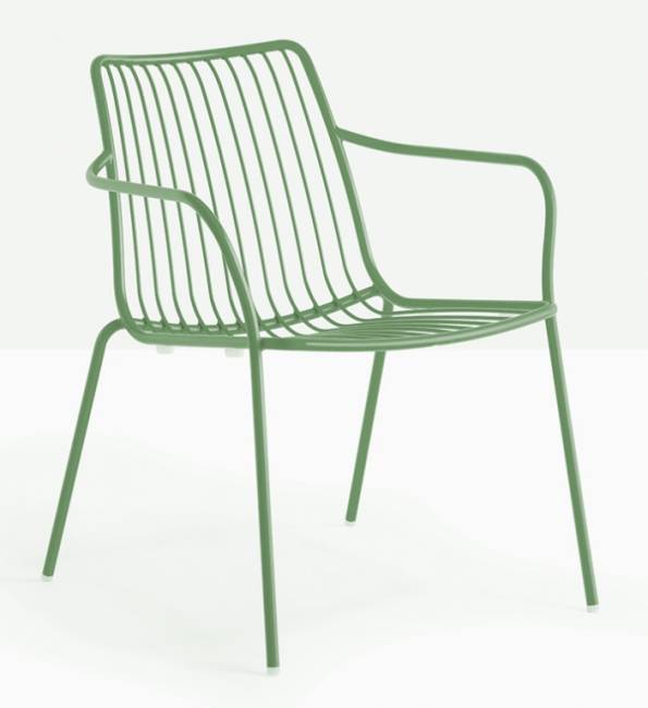 Лаунж-кресло металлическое Nolita зеленый 585х630х720 мм