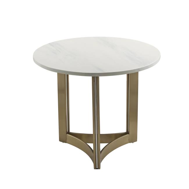 Журнальный столик Кассия 60*60 см светлая керамика