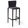 Стул пластиковый барный Spyker Stool черный 475х460х1025 мм Стул пластиковый барный Spyker Stool черный 475х460х1025 мм