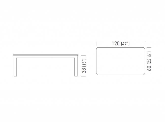 Cтолик кофейный мраморный Tag Marble 1200х600х380 мм Cтолик кофейный мраморный Tag Marble 1200х600х380 мм