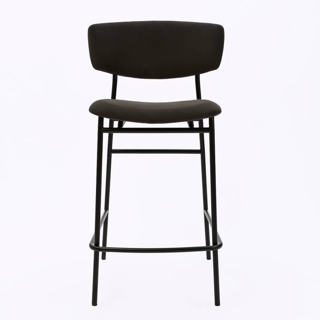 Дизайнерский полубарный стул Marko графит, черный металл