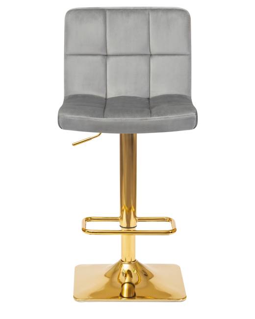 Стул барный DOBRIN GOLDIE, серый велюр (MJ9-75)
