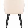 Стул обеденный DOBRIN ROBERT, черные матовые ножки, велюр V108-98 Бежевый