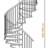 Винтовая лестница Spiral Color d140 Направо
