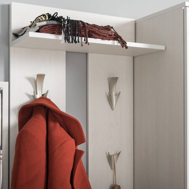 Три тумбы с вешалками для верхней одежды Ника цвет ясень анкор светлый