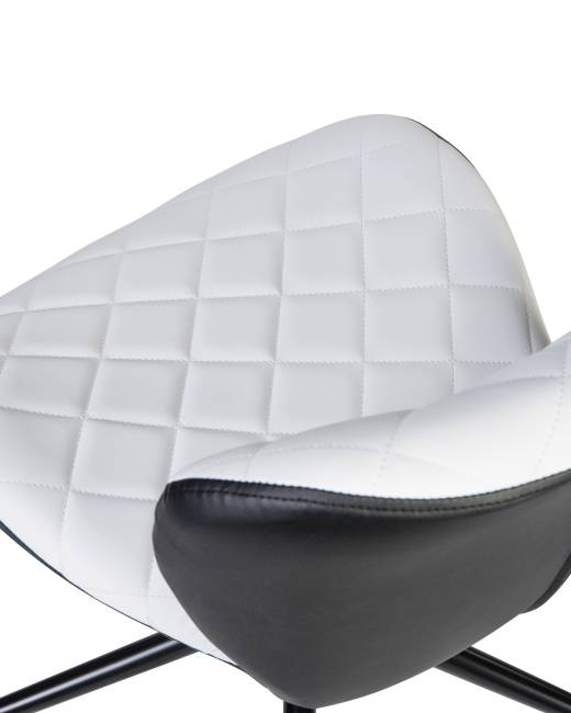 Набор 2 шт Офисное кресло для персонала DOBRIN RORY, бело-чёрный