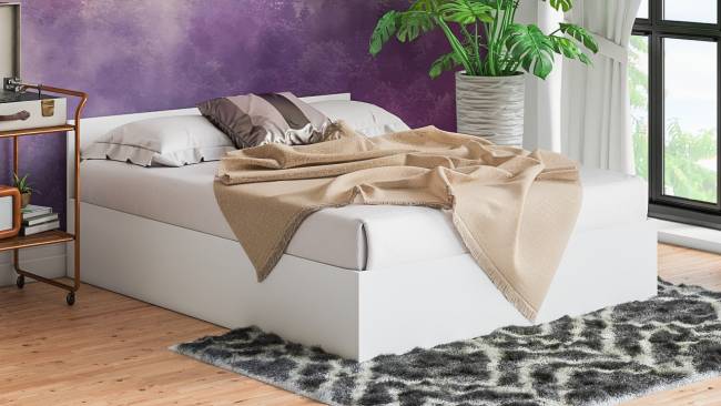 Кровать двуспальная Мори 1600 цвет белый