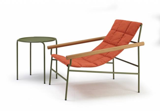 Кресло лаунж металлическое Dress Code Glam Outdoor оливковый, красный 750х860х745 мм Кресло лаунж металлическое Dress Code Glam Outdoor оливковый, красный 750х860х745 мм