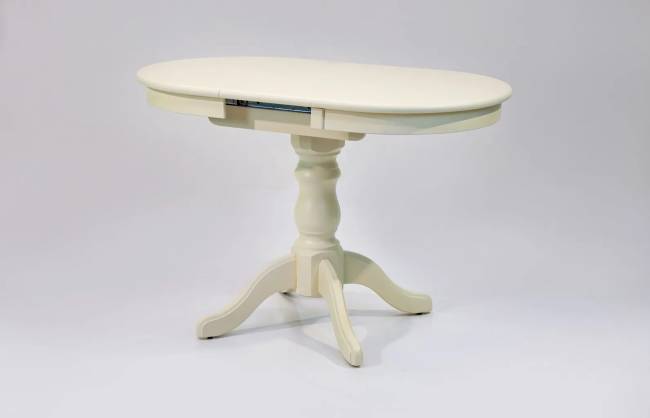 Обеденная группа Брамос К 100 слоновая кость со стульями Джуно слоновая кость синий