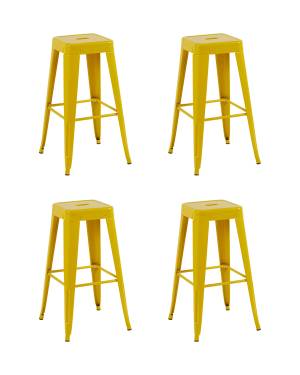 Стул барный TOLIX желтый глянцевый KD 4 шт.