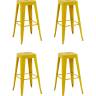 Стул барный TOLIX желтый глянцевый KD 4 шт.