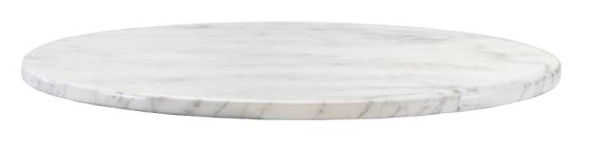 Столешница мраморная Bianco Carrara белый глянцевый мрамор Ø800х20 мм