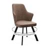 Стул DikLine 235 поворотный, NS05 CAPPUCCINO, ножки черные
