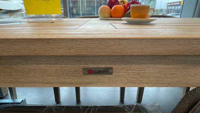 Стол деревянный обеденный Kia натуральный 900х900х750 мм