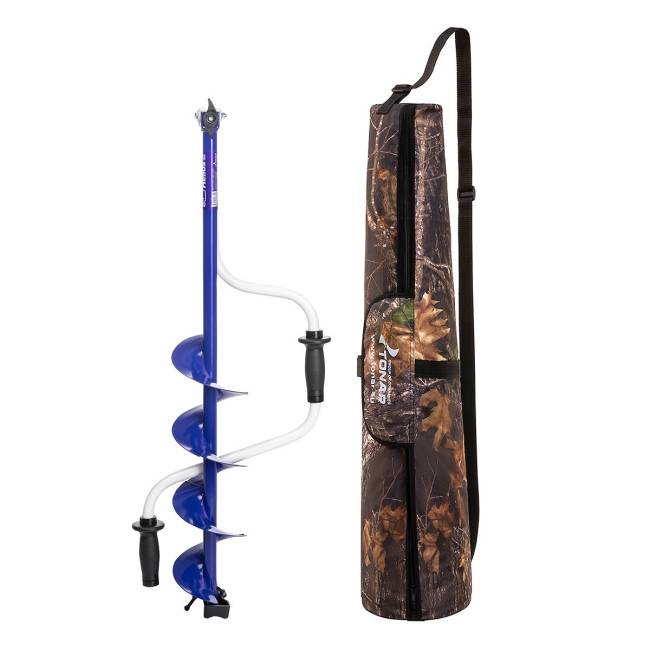 Комплект Ледобур HS-130D + Чехол для ледобура (T-K-LH130LD-B130) Helios МП