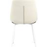 Стул Флекс велюр светло-бежевый белые ножки 4 шт.