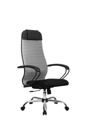 Кресло МЕТТА-21(MPRU)/подл.130/осн.003, светло-серый