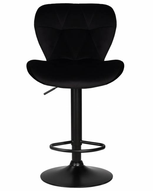 Стул барный DOBRIN BARNY BLACK, черный велюр (MJ9-101)