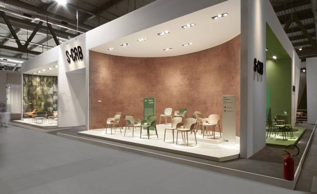 Стул пластиковый с обивкой Hug зеленый шалфей 470х540х800 мм