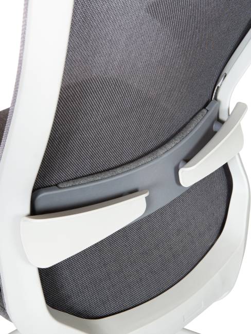 Кресло офисное / Комо грэй / Como grey / серый пластик / серая ткань / серая сетка