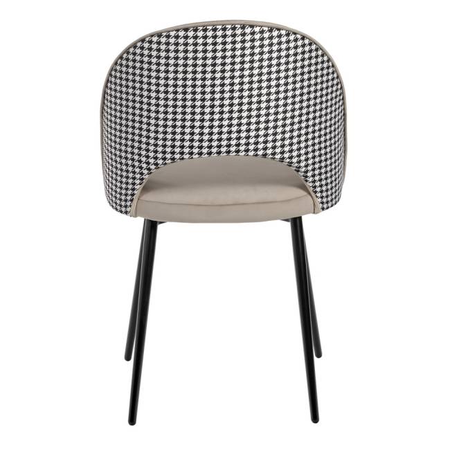 Стул Leo латте с жаккардом