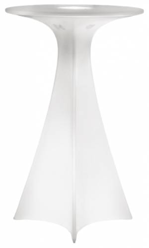 Стол пластиковый барный светящийся Jet Lighting белый Ø620х1000 мм