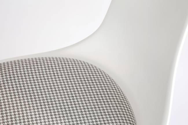 Кресло компьютерное Смузи белый/гусиная лапка