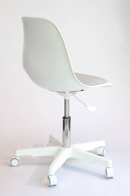 Кресло компьютерное Смузи белый/гусиная лапка