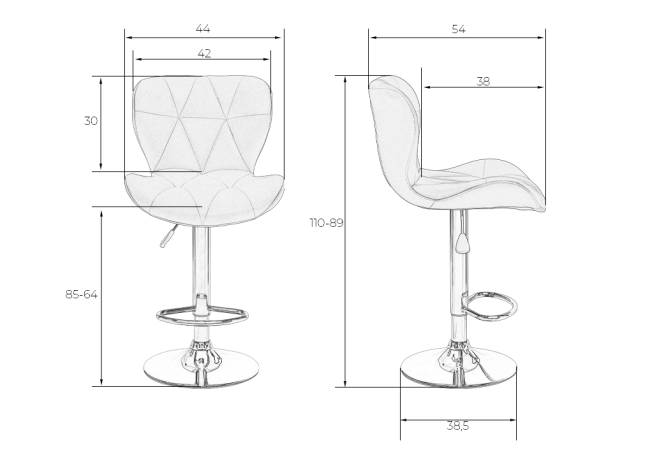Стул барный DOBRIN BARNY, мятный велюр (MJ9-87)
