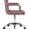 Офисное кресло для персонала DOBRIN TERRY, пудрово-розовый велюр (MJ9-32)